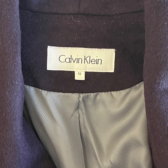 Calvin Klein Coat Purple Size 16 Vintage New with Tags - Picture 4 of 10